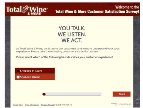  9 a. . Total wine customer service